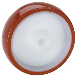 Équipement de transport Dörner + Helmer roue pivotante avec bande de roulement PU jante en polyamide et palier lisse 100x3...
