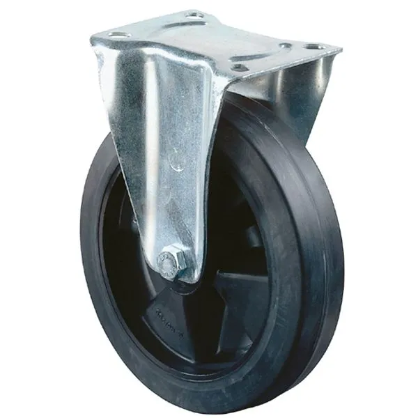 Rouleau de transport BS rollers rouleau fixe largeur de roue 30 mm roue Ø 100 mm capacité de charge 140 kg pneus élastique...