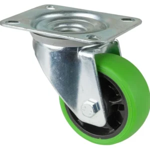 Rouleaux BS rouleau de transport rouleau pivotant roue en caoutchouc thermoplastique pneu vert roulement à rouleaux plaque...