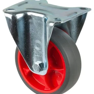 Rouleaux de transport à rouleaux fixes BS roue en caoutchouc thermoplastique pneu gris roulement à rouleaux plaque diamètr...
