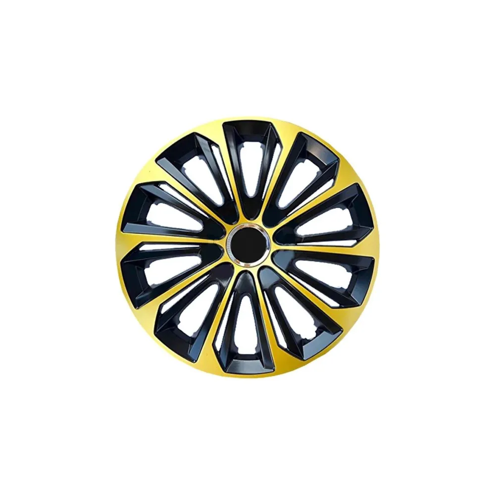 Cale de roue 15''NRM EXTRA DURABLE OR BLACK or-noir hubcaps 4 pièces