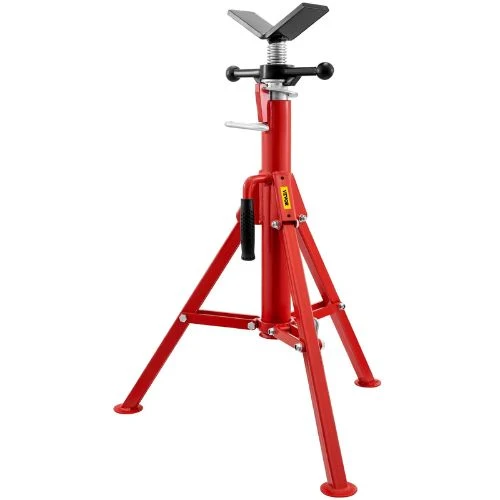 Certifié CE 28 - 52 V Head Pipe Stand Ajustable Height Pipe Jack Stands Folding Pipe 1107S V
