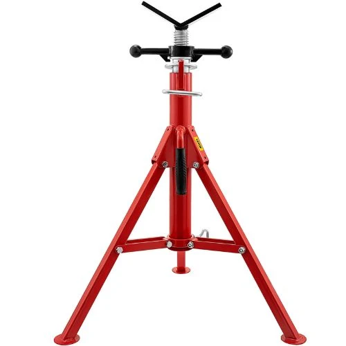 Certifié CE 28 - 52 V Head Pipe Stand Ajustable Height Pipe Jack Stands Folding Pipe 1107S V