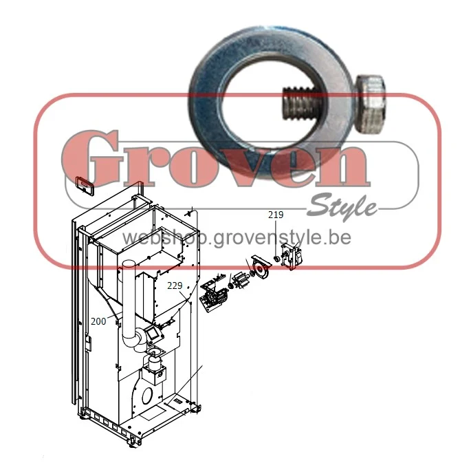Certifié CE PALAZZETTI set motor bevestigingsringen 895700770 bagues de fixation motoréducteur