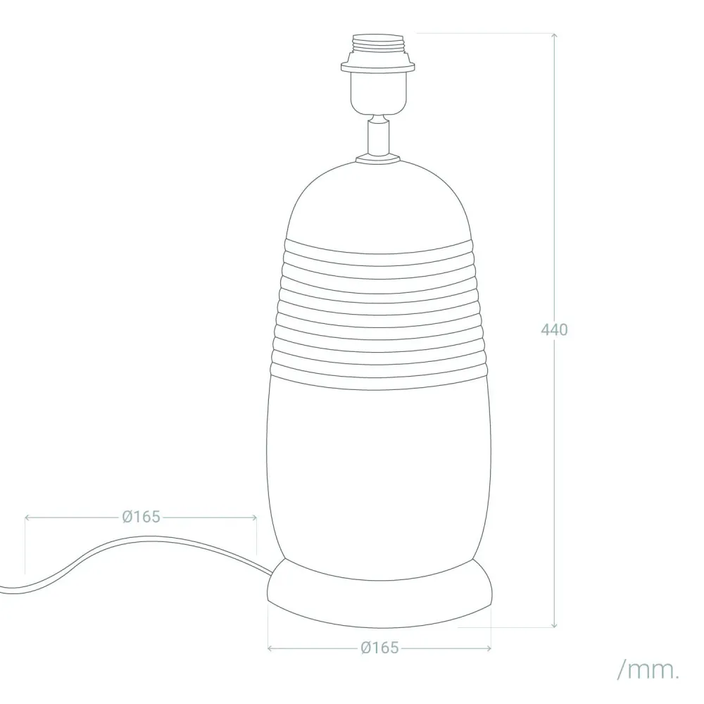 Certifié CE Support de lampe à poser en bois signé Warsha ILUZZIA