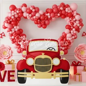 Fond photo Saint-Valentin Voiture nostalgique Fond Saint-Valentin par Magali