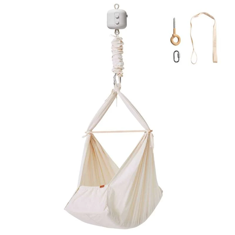 Membantu Bundle - Simple - Slyngevugge m. Vuggemotor og Loftophæng - Natur