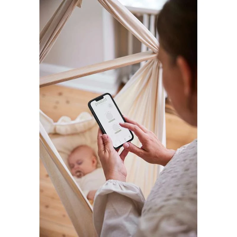Membantu Bundle - Simple - Slyngevugge m. Vuggemotor og Loftophæng - Natur