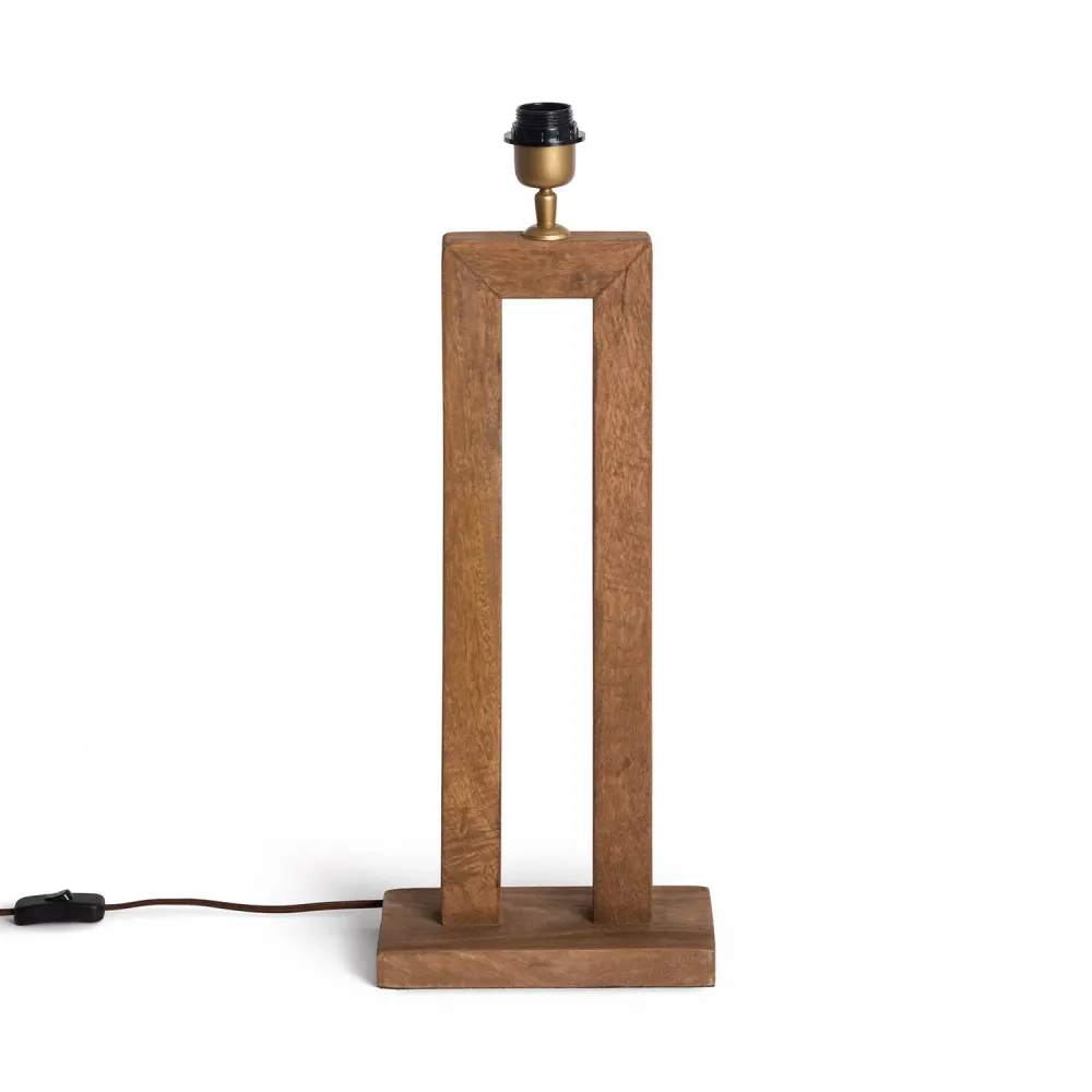 Porte-bagages scooter Support en bois pour lampe LED, modèle Abner