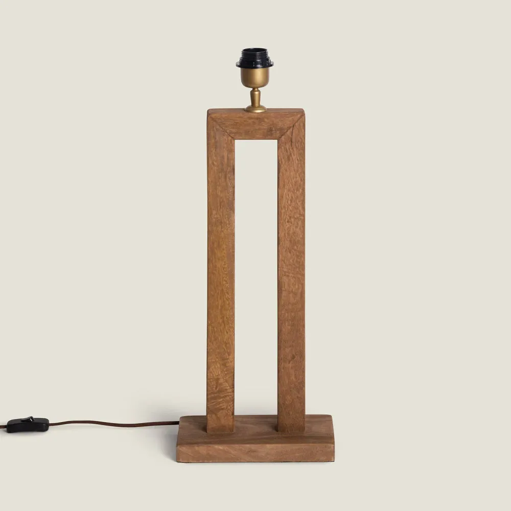 Porte-bagages scooter Support en bois pour lampe LED, modèle Abner