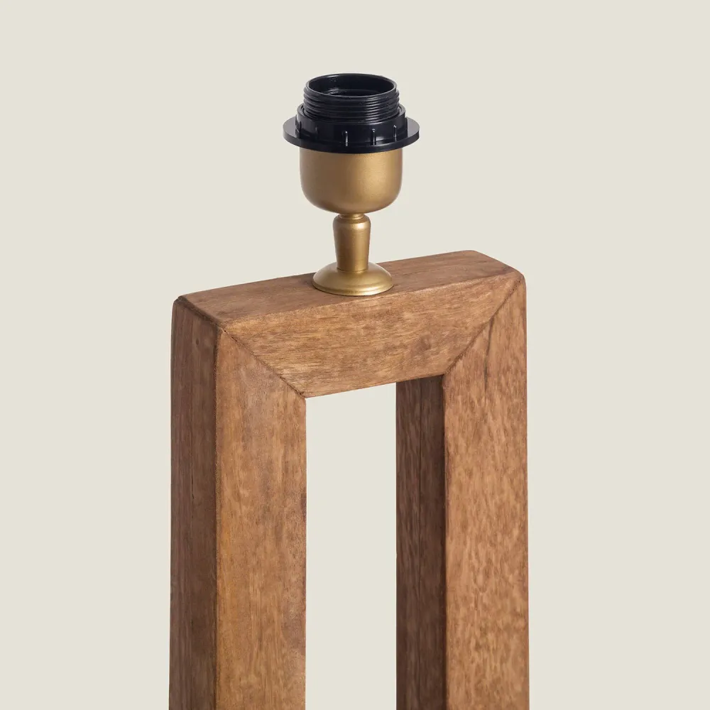 Porte-bagages scooter Support en bois pour lampe LED, modèle Abner