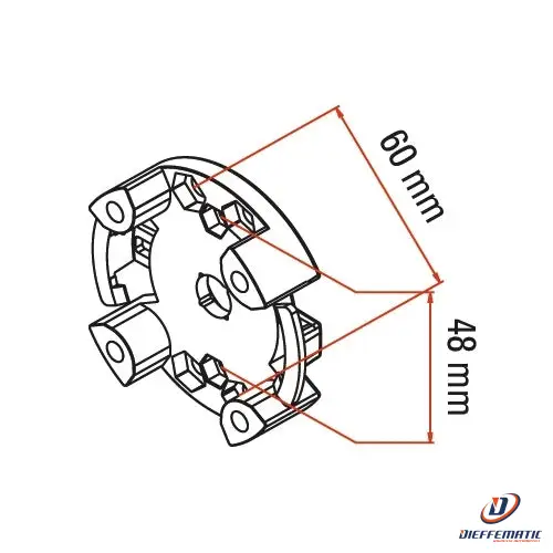 Tm2 45 Supporto Habituel Plastica (6 Fori Per Viti M5) Max 15Nm Faac 132300