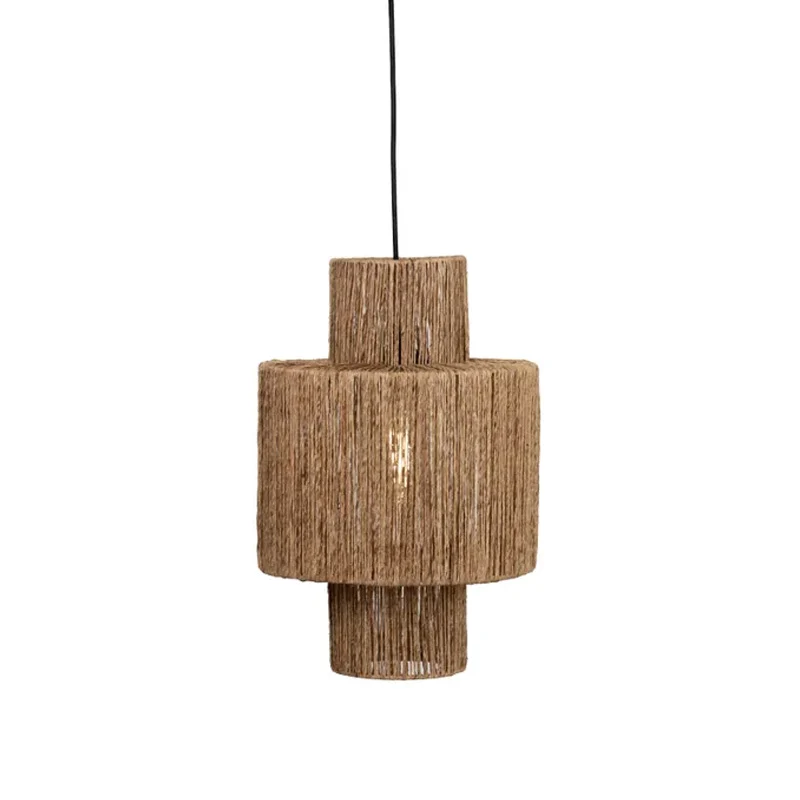 Abat-jour pour suspension Charles en jute - ⌀ 30 cm - marron pour amélioration performances