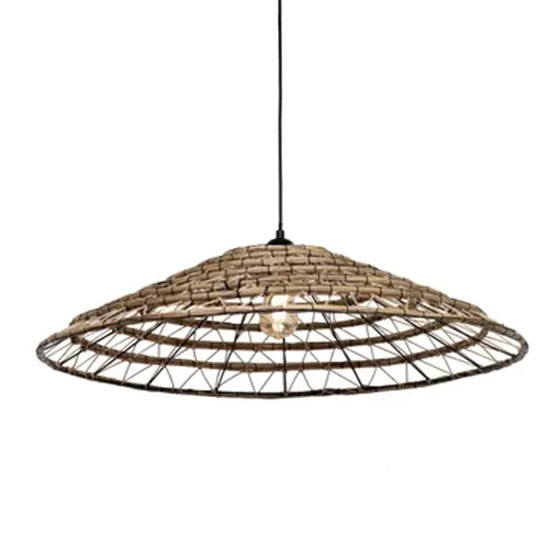Abat-jour pour suspension Tsylia en jute - ⌀ 80 cm - naturel par Akrapovič