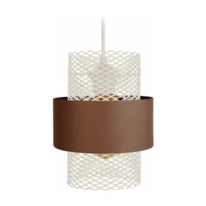 Amortisseur arrière MISIS - Suspension cylindrique métal marron et blanc