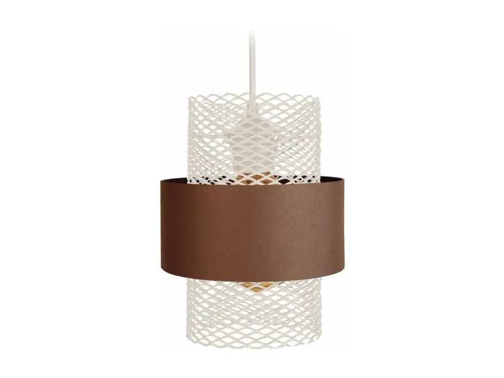 Amortisseur arrière MISIS - Suspension cylindrique métal marron et blanc