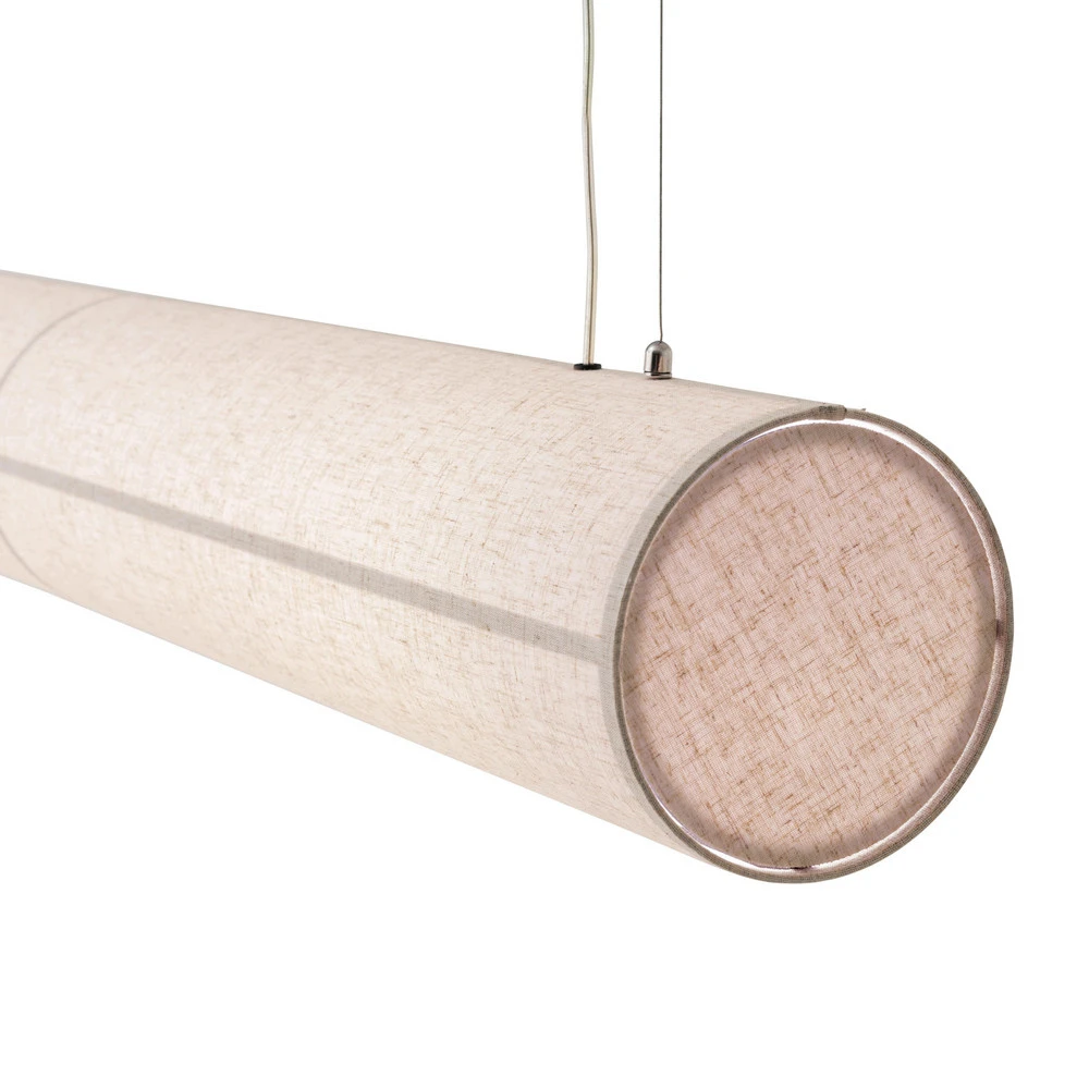 Audo suspension Hashira Linear, naturel, longueur 140 cm - Montage Direct