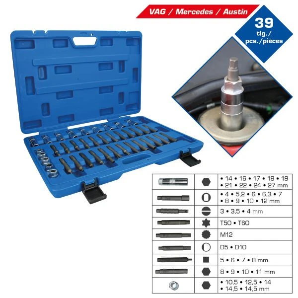 Brilliant Tools BT651050 Ensemble d'outils pour amortisseurs 39 pièces acquérir à bas prix