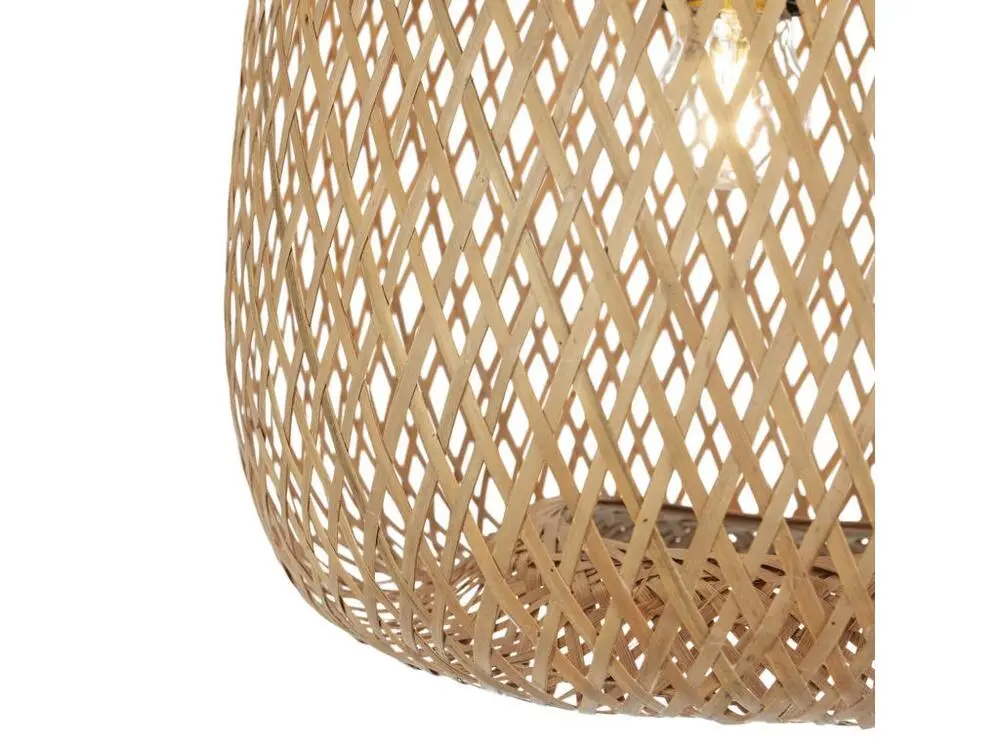 Chaîne de transmission Suspension Yumei en bambou, diamètre 30 cm