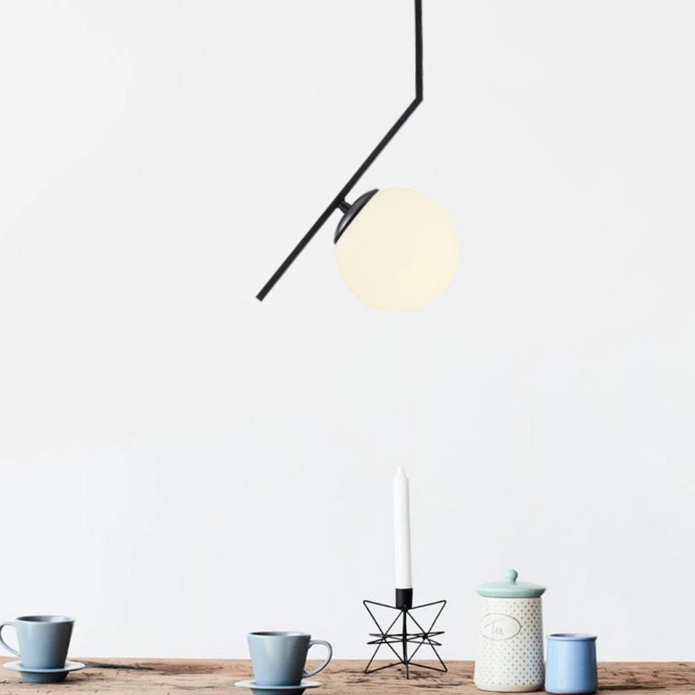 Échappement complet Suspension Dolunay 143-AV, noir, un abat-jour en verre