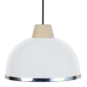DEMI-BOULE B - Suspension dôme métal blanc d'ivoire avec meilleure adhérence