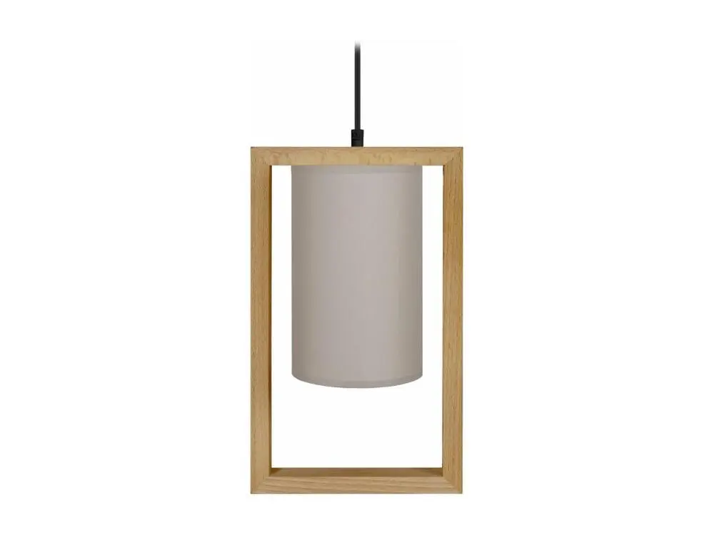 LA DÉFENSE - Suspension carré bois sombre et taupe
