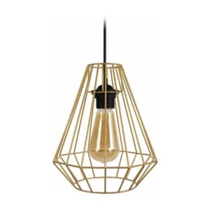 DIAMOND - Suspension géométrique métal or avec meilleure adhérence