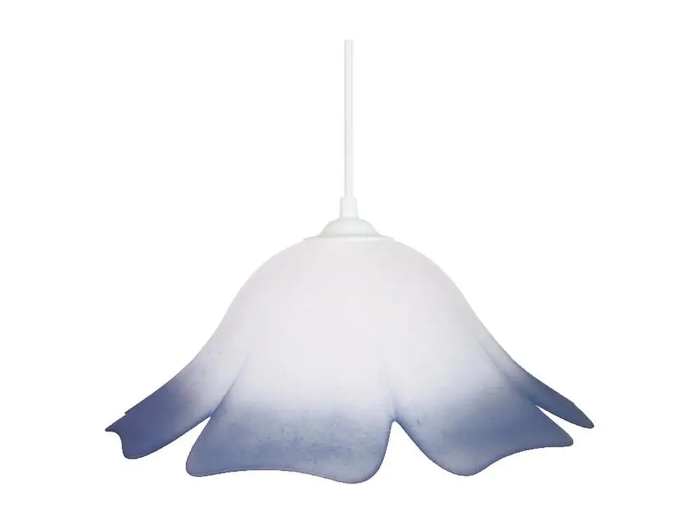 Disque de frein perforé CLOCHETE - Suspension dôme verre satiné bleu