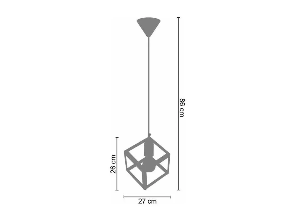 Disque de frein perforé Suspension cube métal aluminium 86 cm.