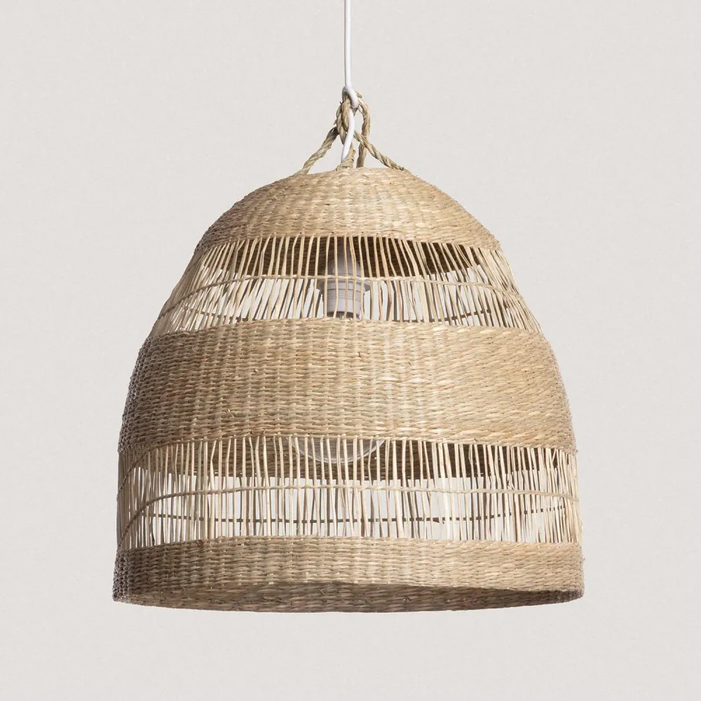 Disque de frein perforé Suspension extérieure Sami ILUZZIA avec fibres naturelles et éclairage LED.
