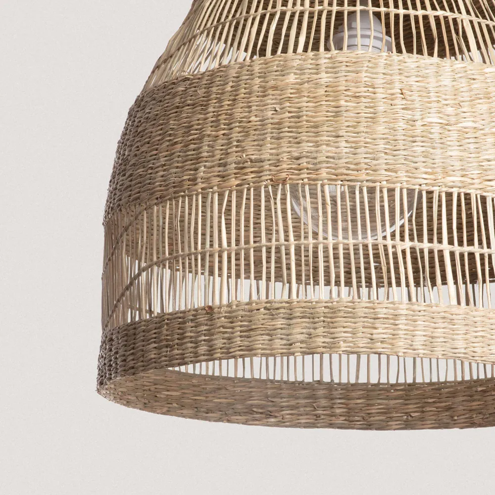 Disque de frein perforé Suspension extérieure Sami ILUZZIA avec fibres naturelles et éclairage LED.
