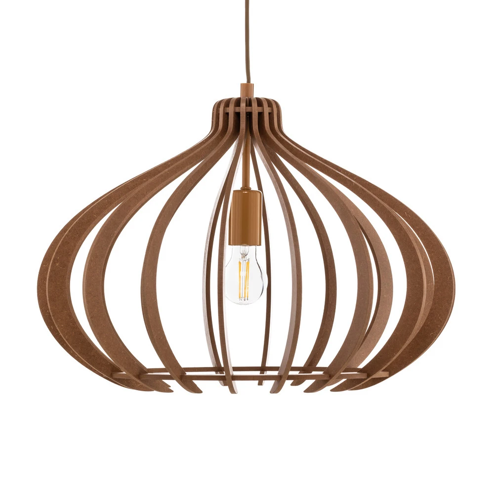 Disque de frein perforé Suspension Ika ID abat-jour lamelles de bois Ø51cm