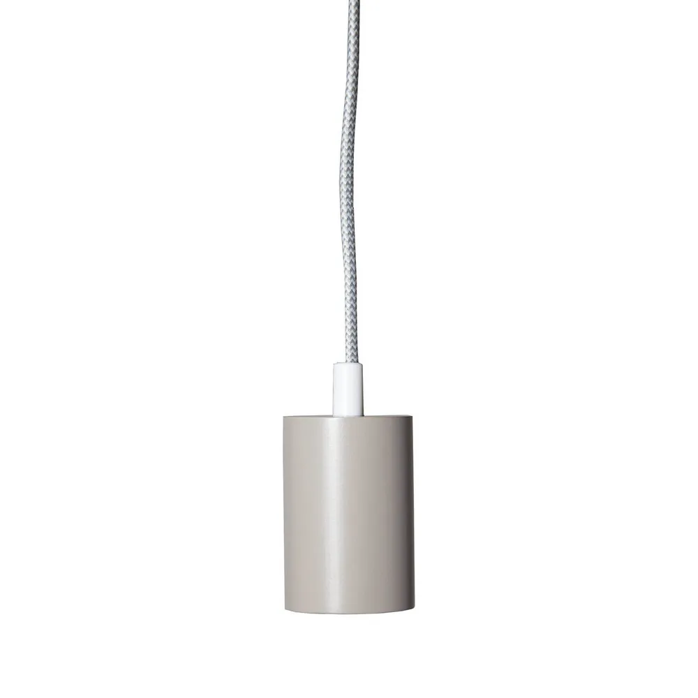 Douille E27 Étroit avec câble, gris