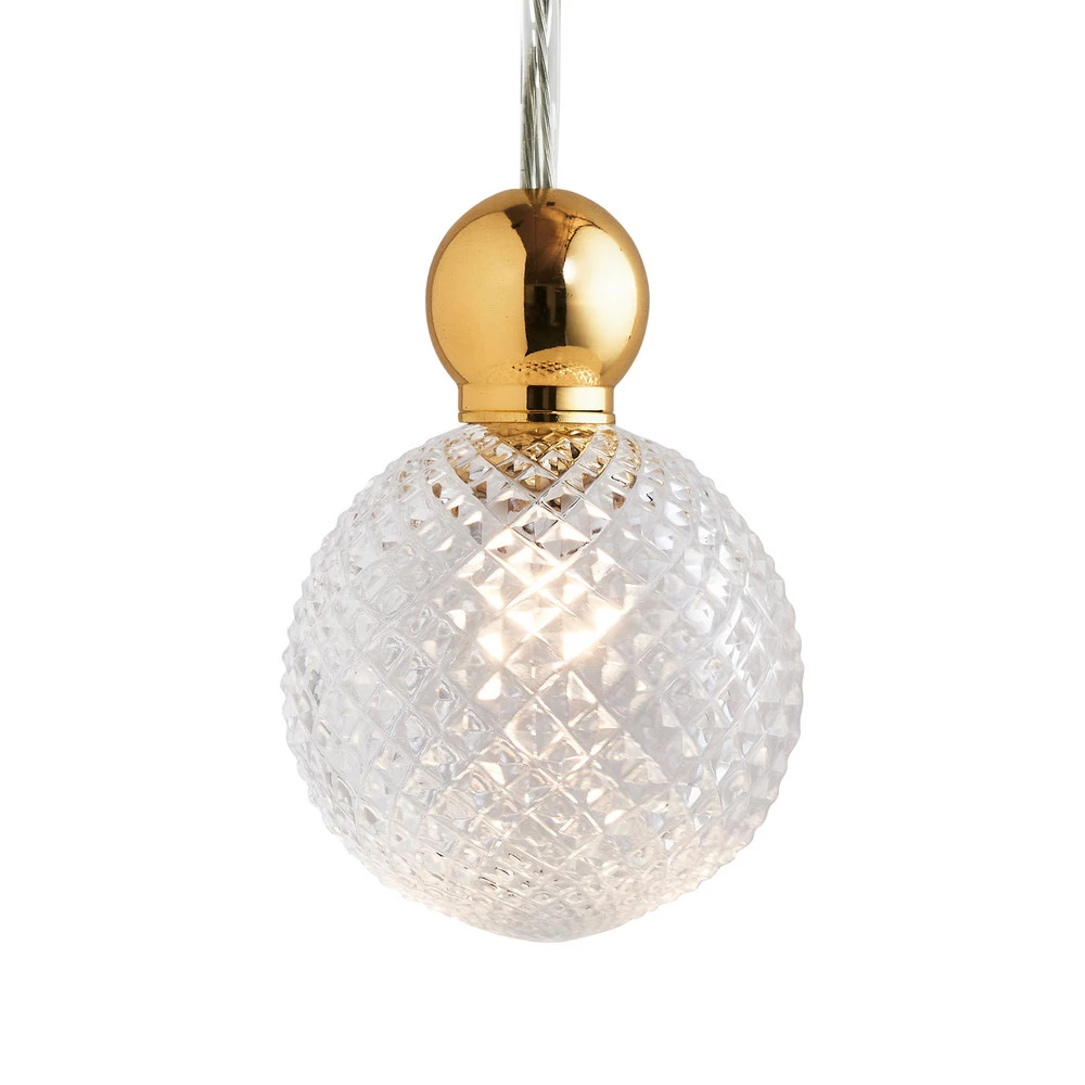 EBB & FLOW Uva M Balls suspendues or évident réduit check