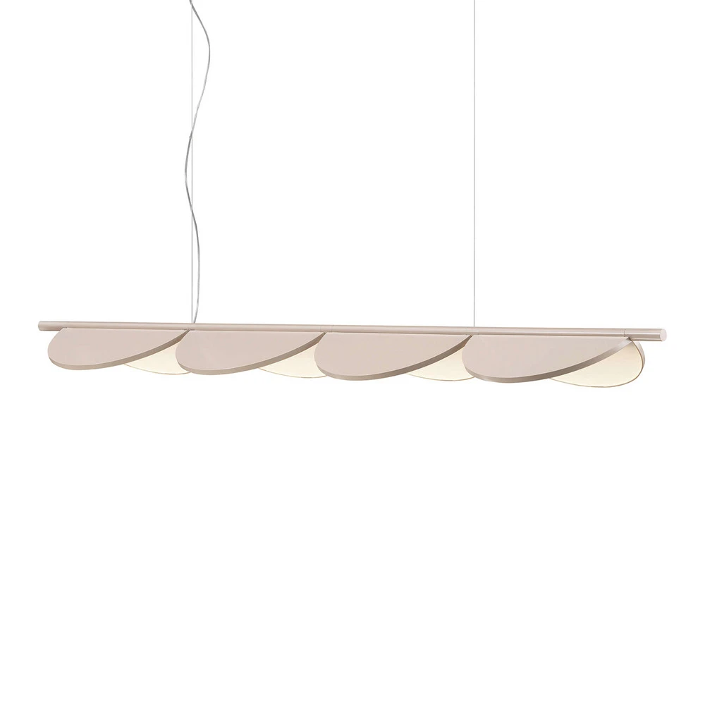 FLOS Almendra Linear suspension LED x4, rose - 520
