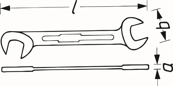 Clé à fourche doublement Hazet profil hexagonal extérieur 10 mm 440-10 acheter à bas prix
