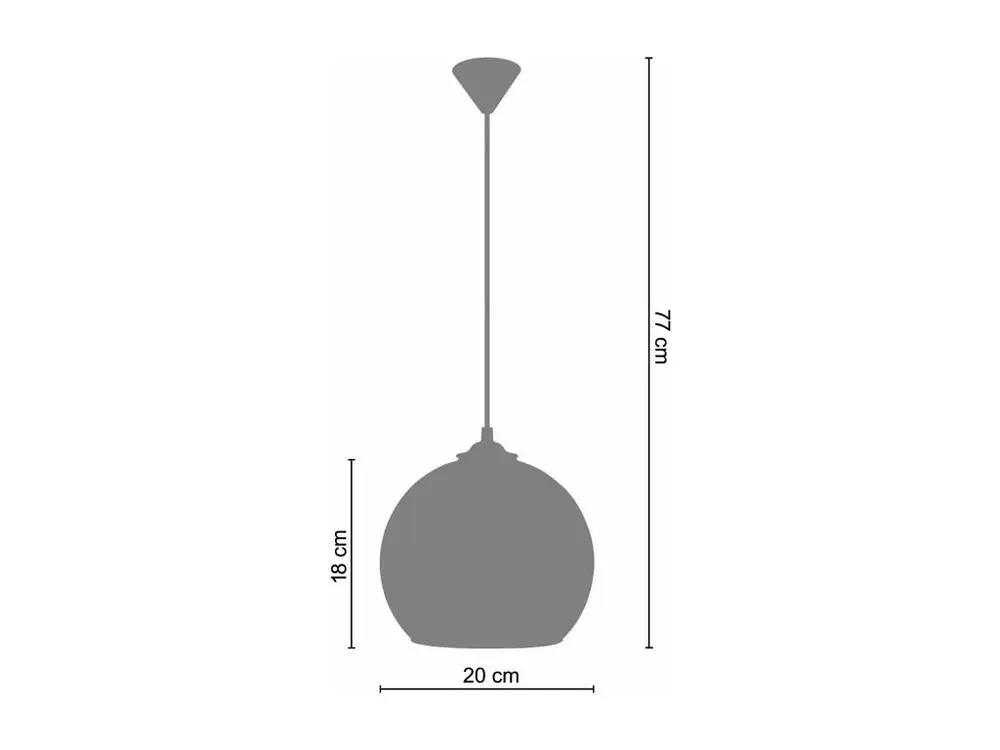 GLOBO - Suspension globe verre cristallin et blanc
