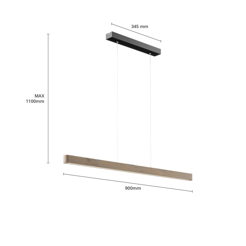 Haute Performance Suspension LED Forrestal, longueur 90 cm