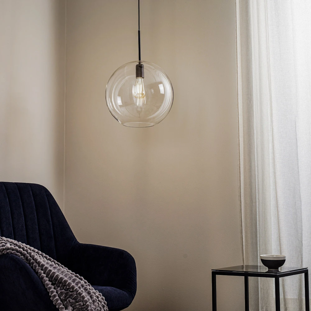 Haute Performance Suspension Sphere XL avec abat-jour en verre