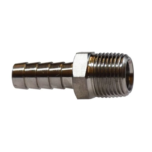 1/2" Hose Barbed X 1/2" MIP 316 Stainless En acier Hose Barb X MIP Adapter Machined Nipple Brass Fittings 32017SS