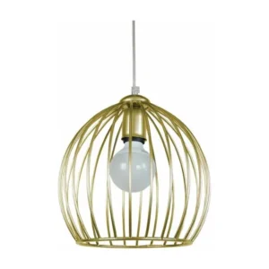 IMPORTANT BALL - Suspension globe métal or