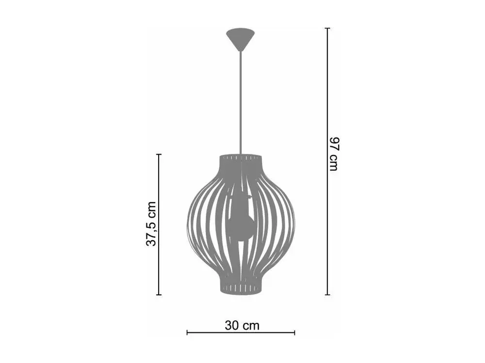 Kit embrayage LAM. BASEL - Suspension globe métal taupe
