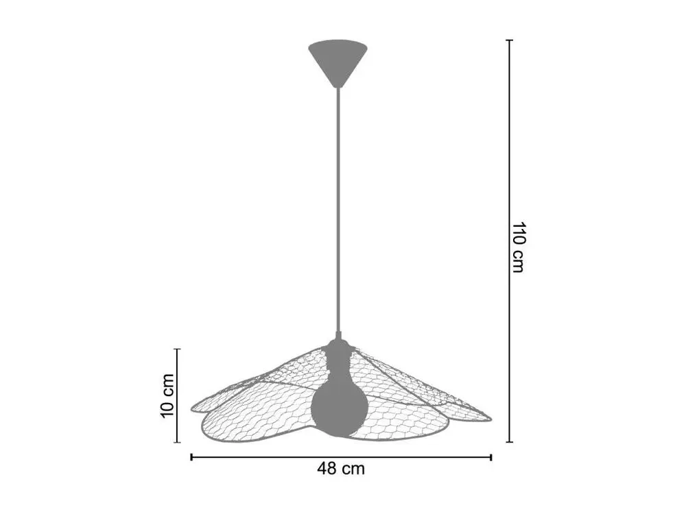 KOFTA - Suspension géométrique métal noir avec joints neufs