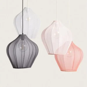 Ledkia Suspension Métal et Tissu Yara avec notice de montage