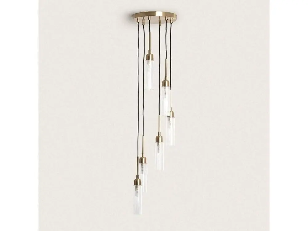 Ledkia Suspension Métal et Verre Sest Iraide - Montage Direct
