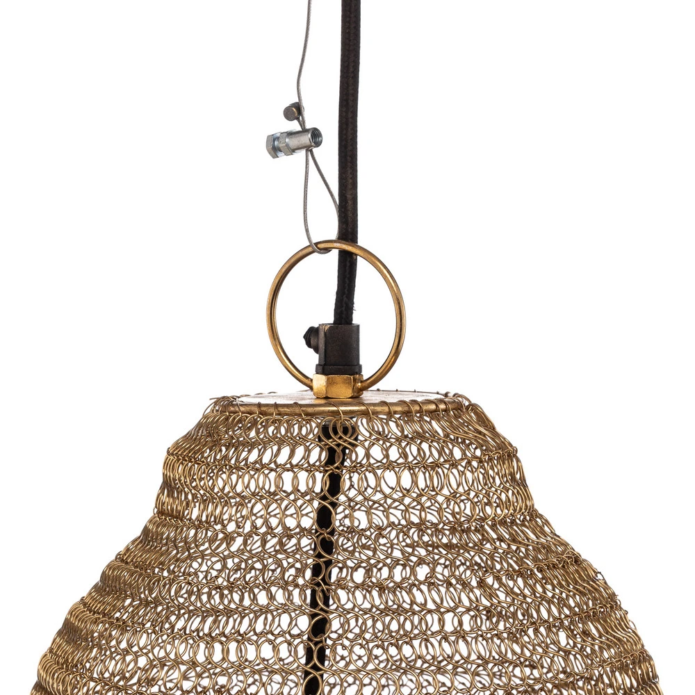 Lindby Kaviya suspension, Ø 55 cm, doré, fer, E27 pour quads utilitaires