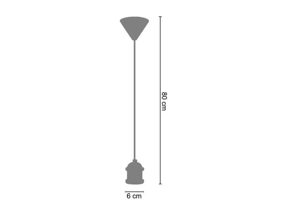 Monture réduit cloche métal cuivre 80 cm.
