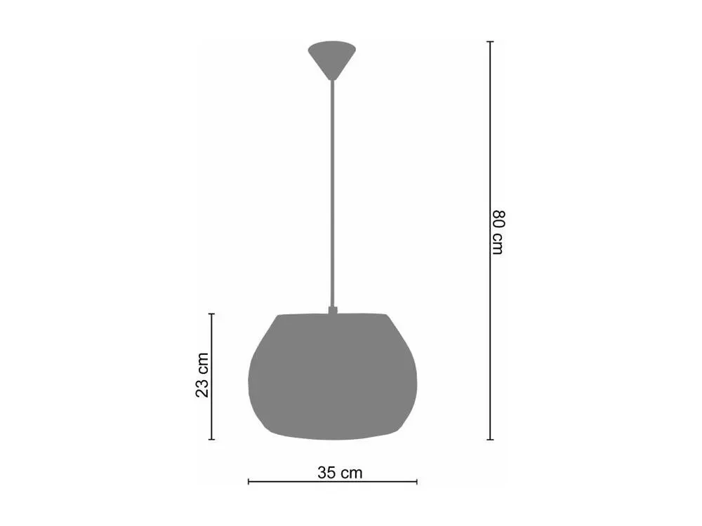 MUMBAI - Suspension bol métal blanc et cuivre - 520