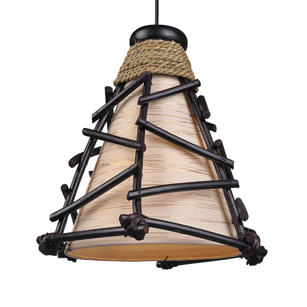 Plaquette de frein moto Suspension décorative Romy avec bois