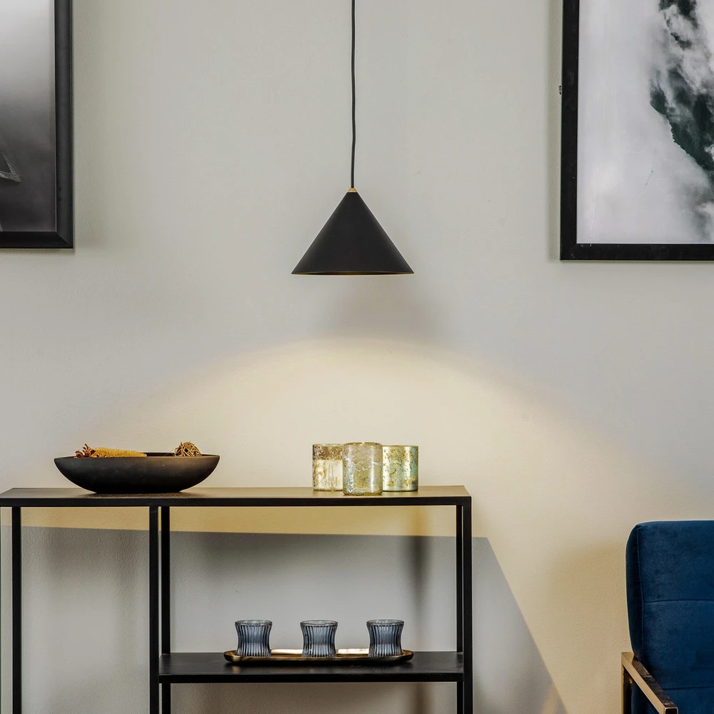 Plaquette de frein moto Suspension Zenith S avec abat-jour en métal noir